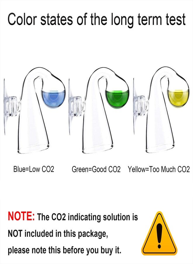 Dannisly CO2 Drop Checker Test Kit CO2 Clear Glass Capacity Monitor with Suction Cup for Aquarium Water Plant Fish Tank PH Test CO2 Kit - Image 3
